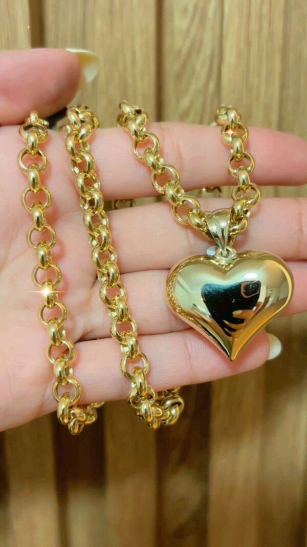 Rolo with heart charm 10k